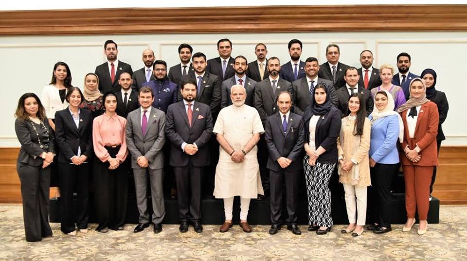 Omani Next Generation business leaders that meet with the Indian Prime Minister Narendra Modi.