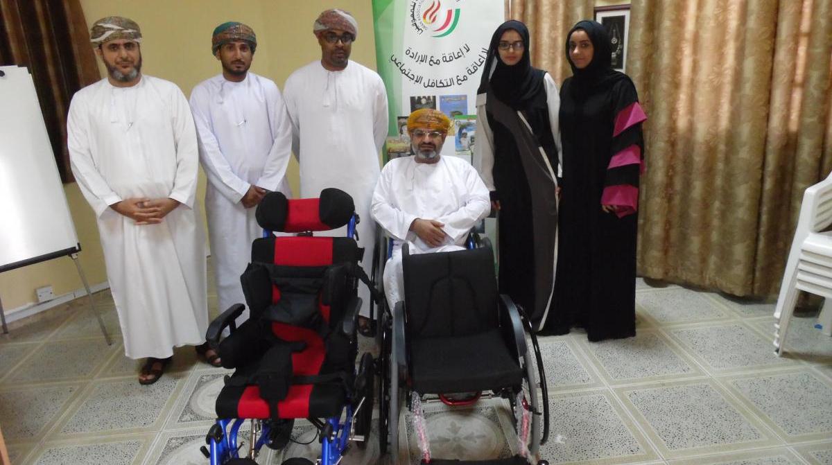 QBG Contributes Wheelchairs To The Oman Society For The Disabled